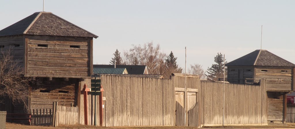 The Historic Fort Complex In Fort MacLeod AB Jan '14 by David Cure-Hryciuk