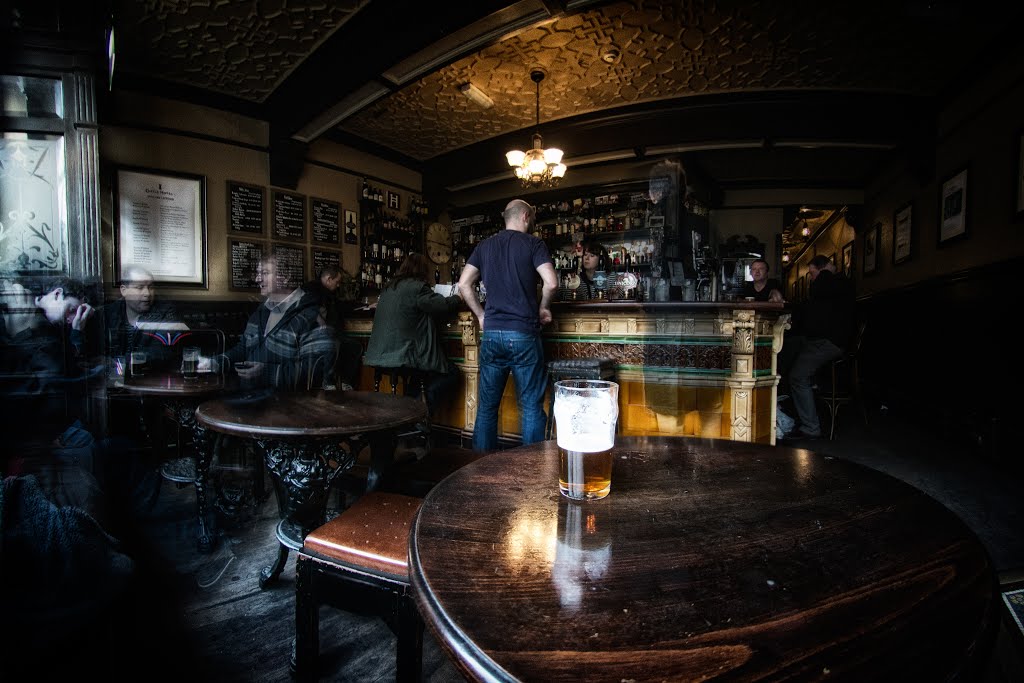 A pint in the castle hotel, manchester by fat-freddies-cat