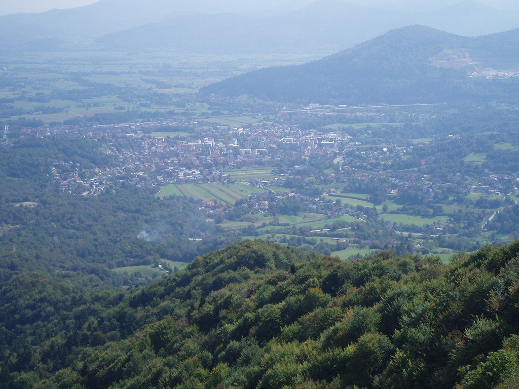 Vrhnika view from Planina Tower by Leszek Wincenciak