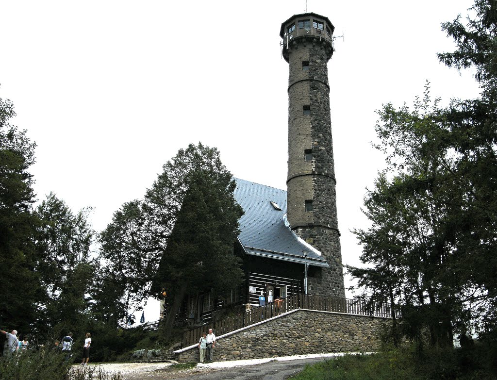 Svatobor u Sušice - Cottage and View-tower 871m asl by Jaroslav Presl