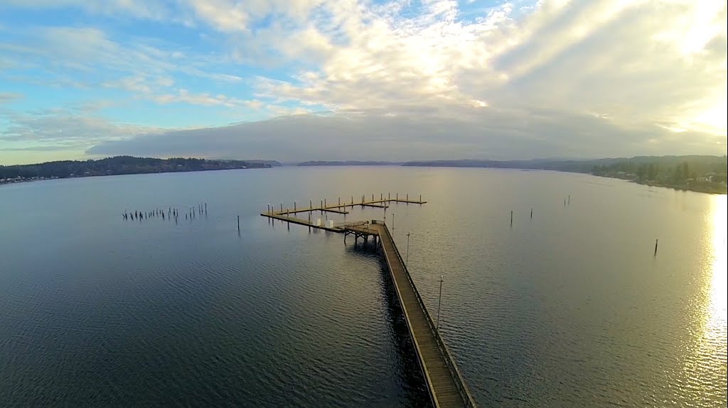 Silverdale Pier Aerial photo by Scott Turchin