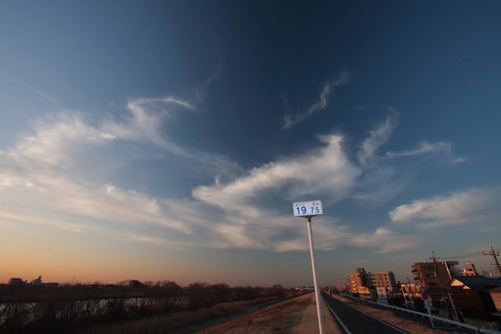 20140127　江戸川の海から19.75km地点（松戸市） by rerereno-ozi3