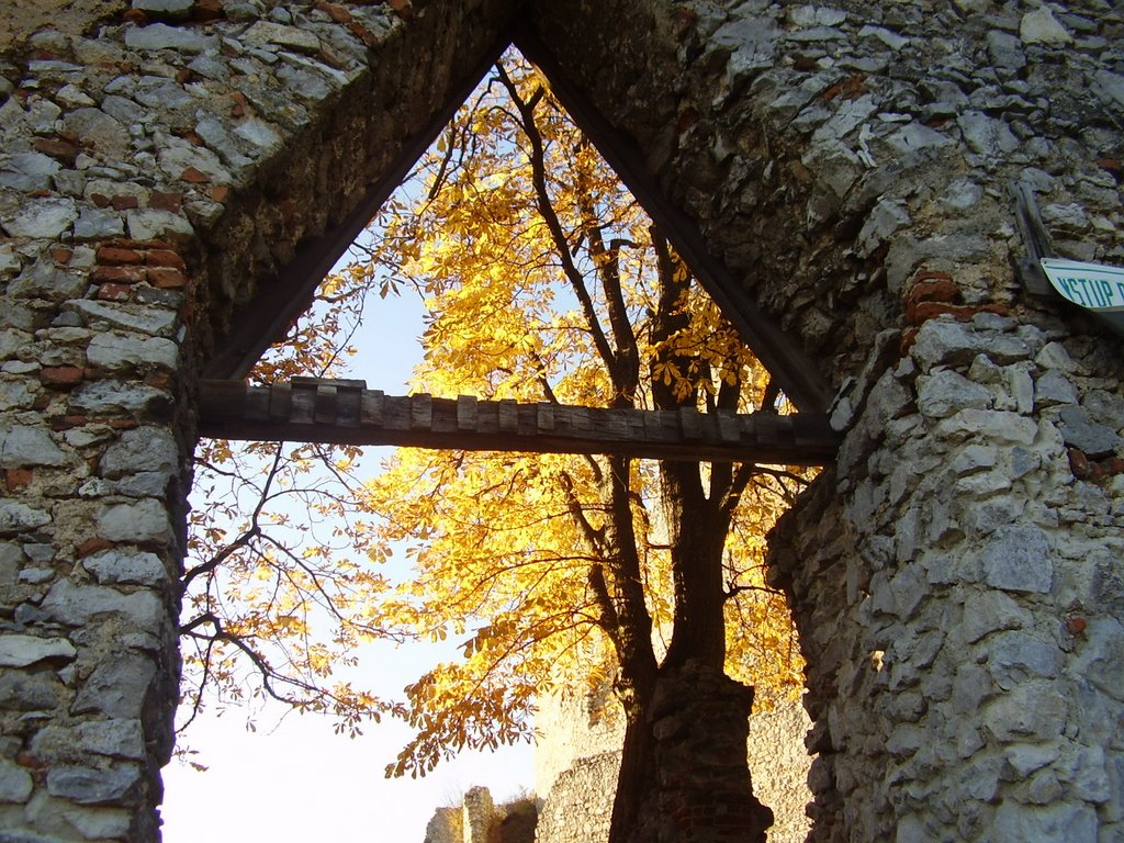 Podhradie castle gate by Jozef Zatko