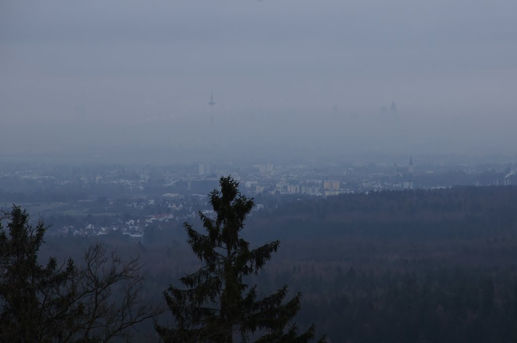 Ostwind über Frankfurt by Jürgen Düring