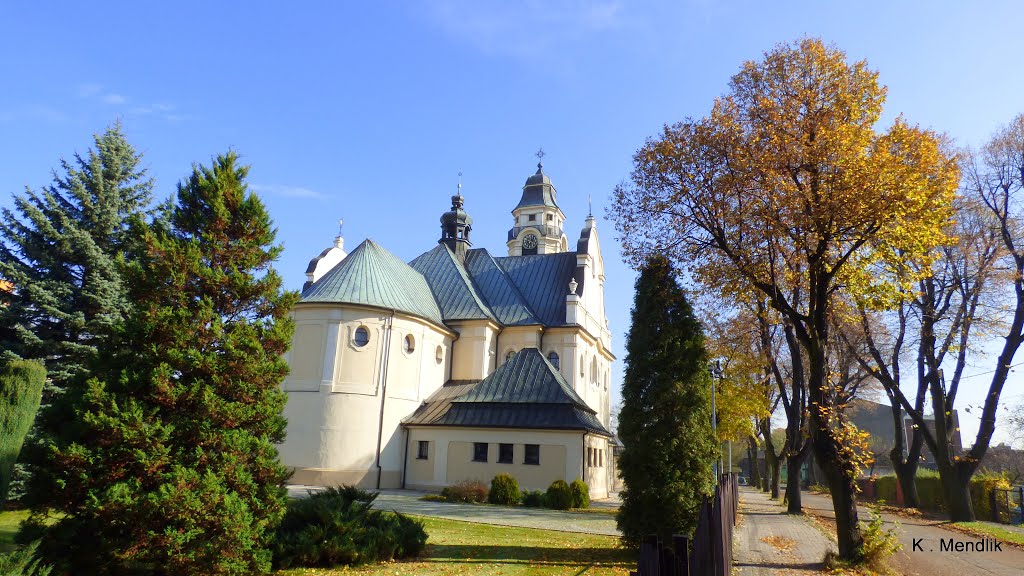 Bytom Miechowice - widok, kościoła p.w. Bożego Ciała by Kazimierz .Mendlik