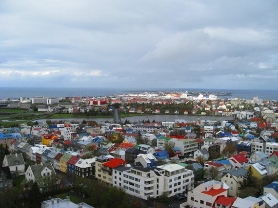 Reykjavik, Iceland from Hallgrimskirkja by Corey Wood