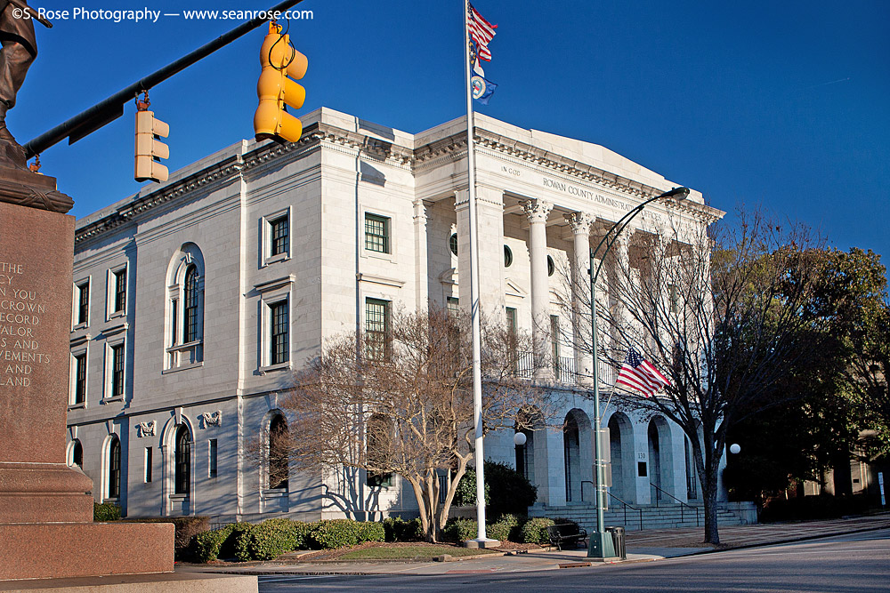 Rowan County Administrative Offices Historic Salisbury, NC in Winter by seanrose.com