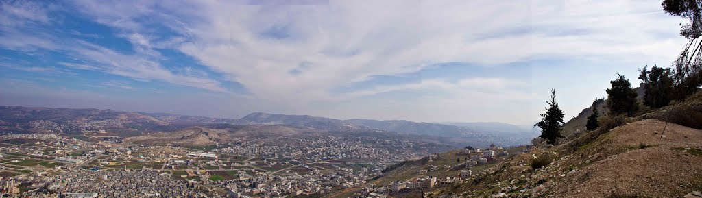 Nablus from Gerzim Mountain by faiz.abdelhafid