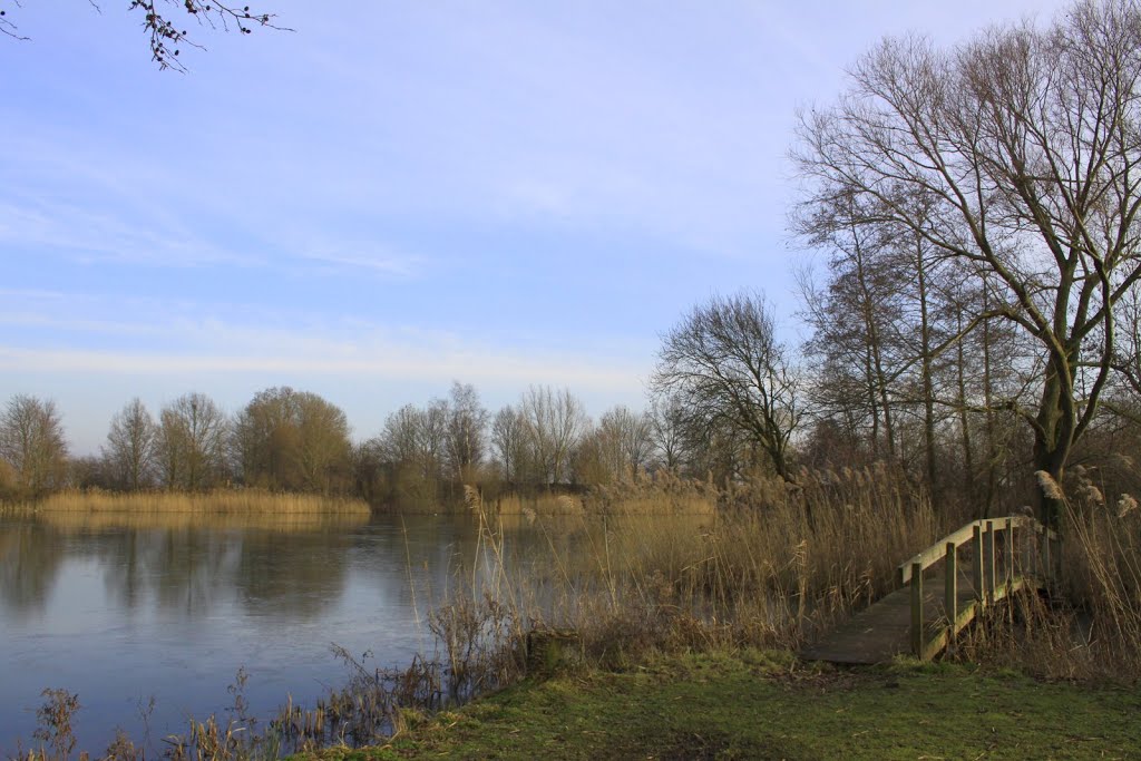 Het Imkerspak in Houten, altijd mooi, hier op een dag in Januari, by watersnip