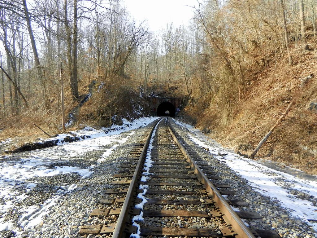 CSX Railroad, formerly B&O Railroad Old Main Line, Hilton Area, Patapsco Valley State Park, Elkridge MD by Midnight Rider