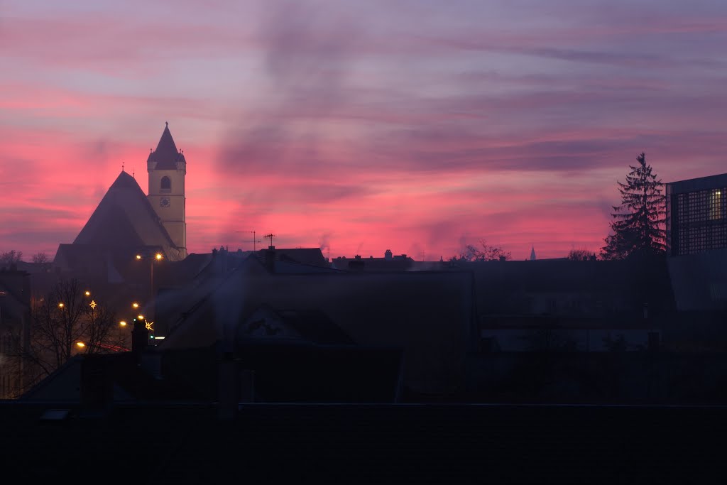 Abendstimmung in Eisenstadt, Blick Richtung Westen by ValentinW.