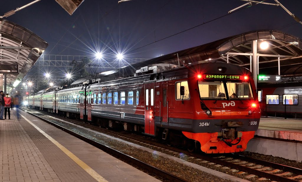 ЭД4М-1036 Аэроэкспресс / The electrotrain Sochi - Airport by Nitrogеn Alexander