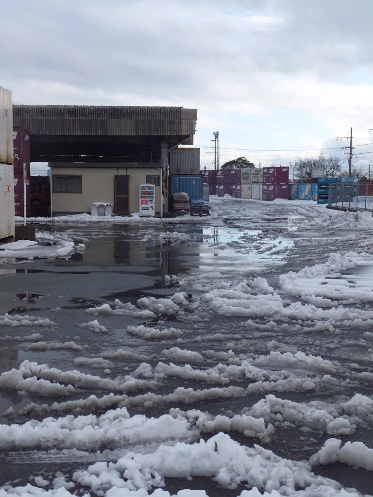 雪の相模貨物駅《ＪＲ貨物》　【2014.02.15】 by kanto-soshu_osumi-beach