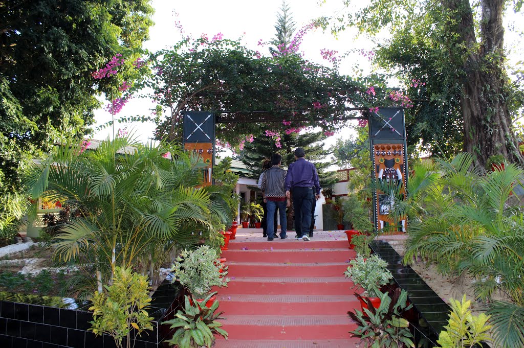 Entrance to the officers club in Vairengte, Mizoram by Grandoodle