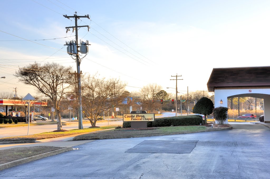 VIRGINIA: NEWPORT NEWS: EAST END: Cooke Bros. Funeral Chapel, 1601 27th Street by Douglas W. Reynolds, Jr.