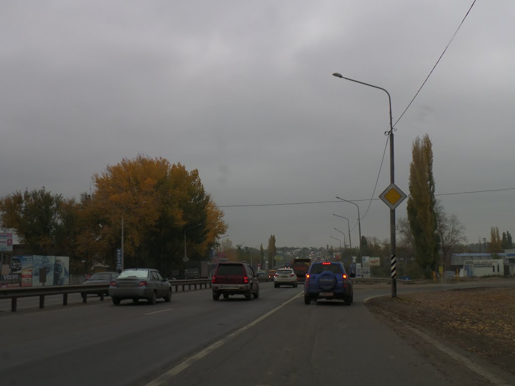 Трасса М4 Дон. Поворот на ул. Шолохова вправо. 19/10/2013. by Павел-Pavel