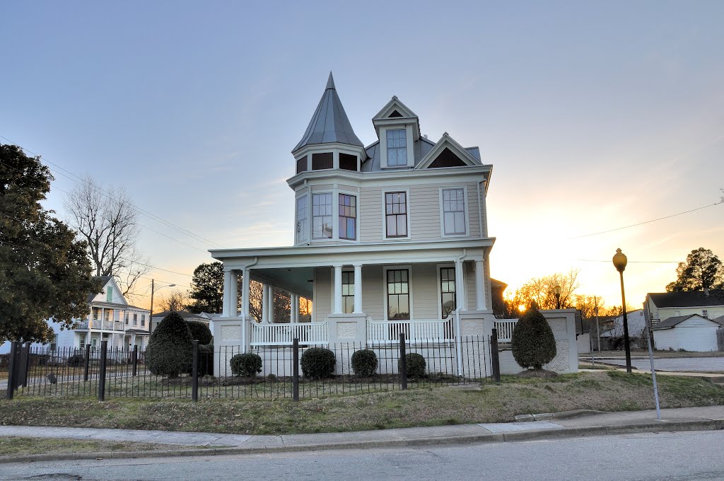 VIRGINIA: NEWPORT NEWS: EAST END: The Newsome House Museum & Cultural Center (1899), 2803 Oak Avenue side view at dusk by Douglas W. Reynolds, Jr.