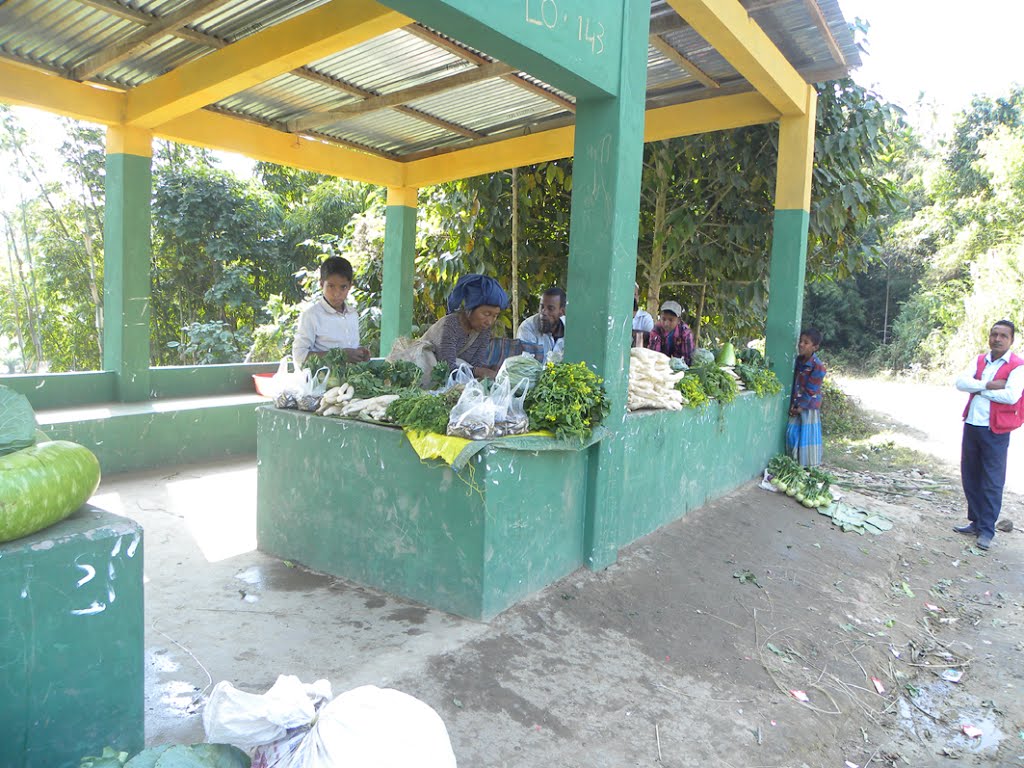 Vegetable shop in the way of Bairabi, Mizoram by Dr. Arvind k Arya