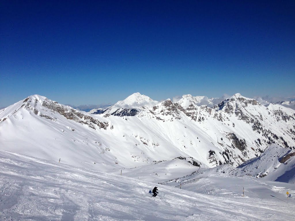 AVORIAZ - Alone in the snow by J Ph. HEBRARD