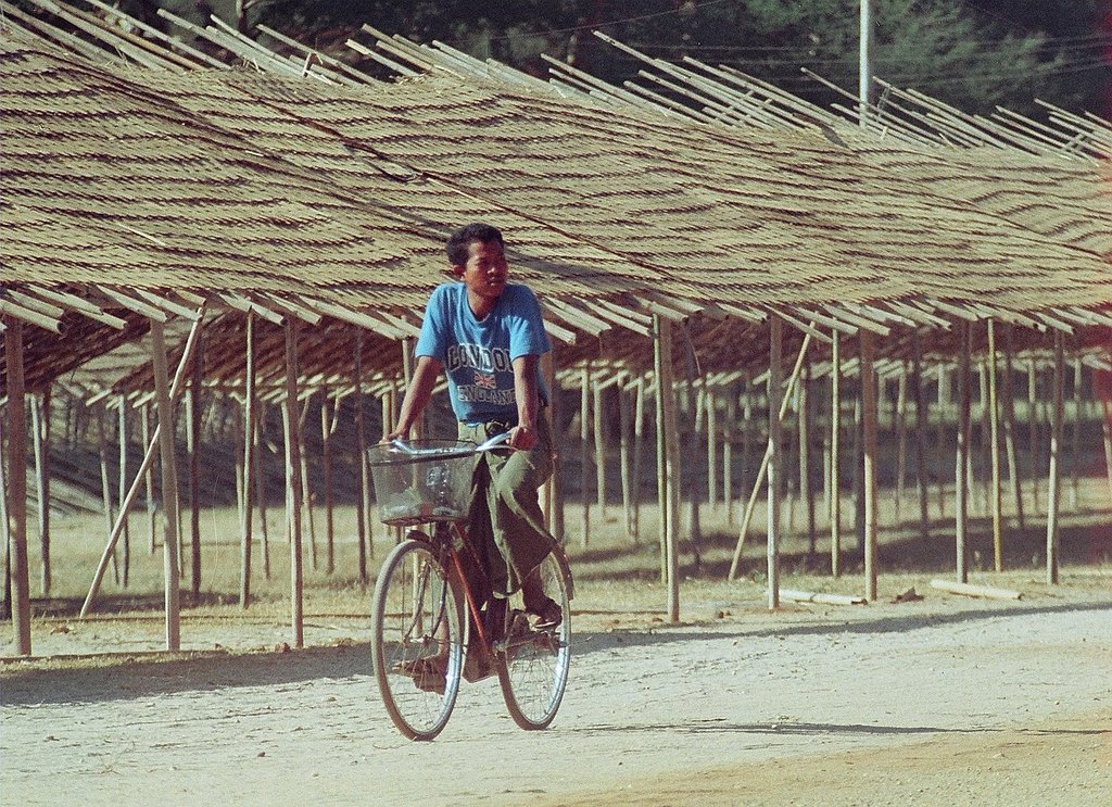 A local biker near Ananda Pahto. Bagan, Burma by Marcin Klocek (trave…