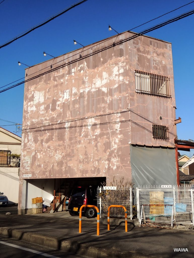 飛鳥川沿いの建物（奈良県橿原市） by mandegan