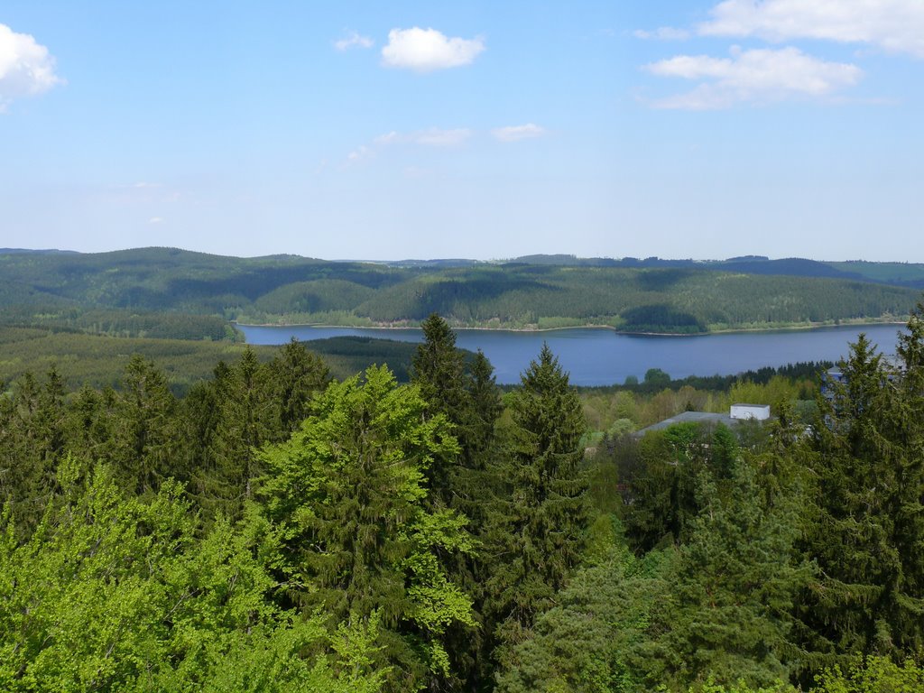 Blick vom "Glück auf" Turm Richtung TS Eibenstock by Muldenhammerer