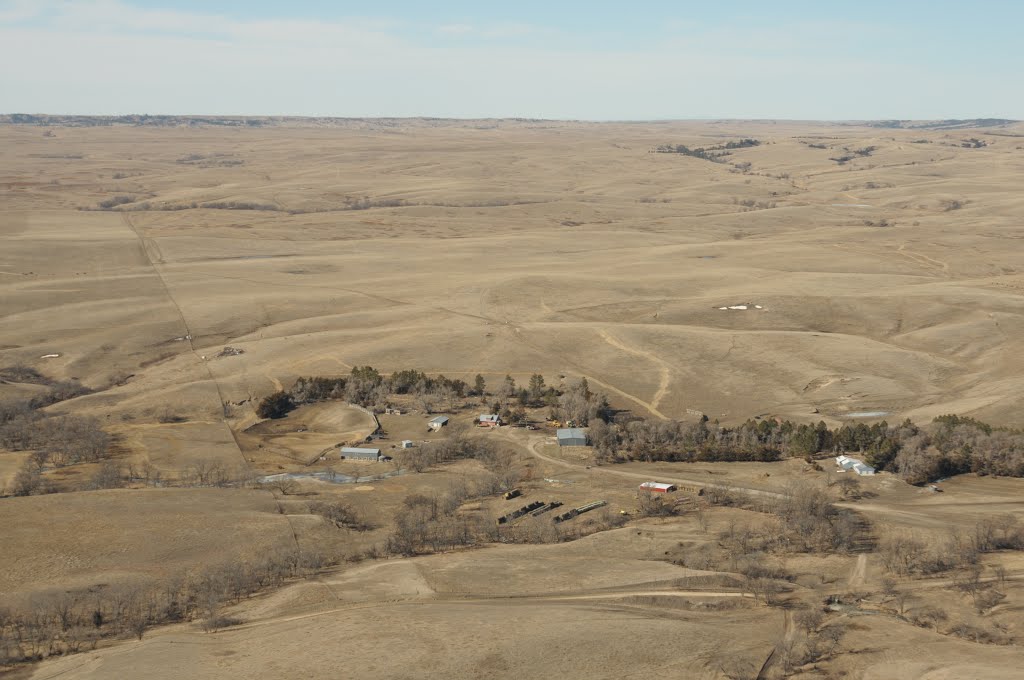 Aerial View, Pine Ridge Indian Reservation by John Sidle