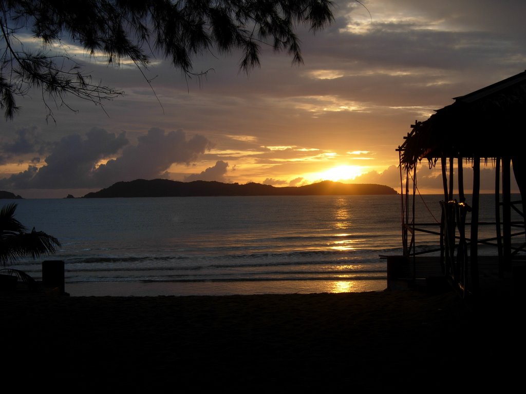 Sunset from Angullia Beach, Marang by danielnygren