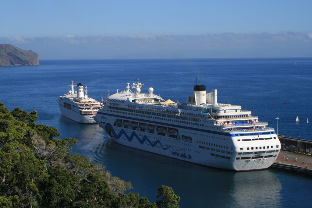 AidaBlu coming into Funchal by Mr Seth Cat