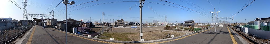 Meitetsu Ushiyama sta. , 名鉄小牧線 牛山駅 by ztanuki