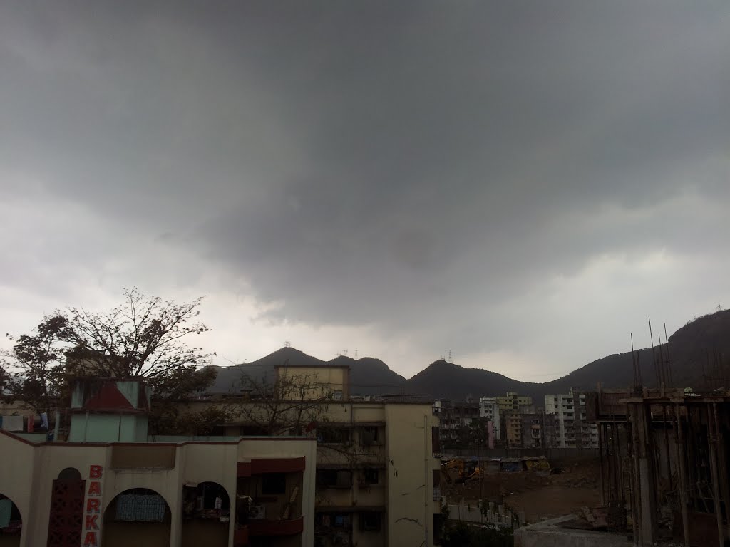 Rainy atmosphere over Mumbra in Feb-14 by Najeeb_Ansari