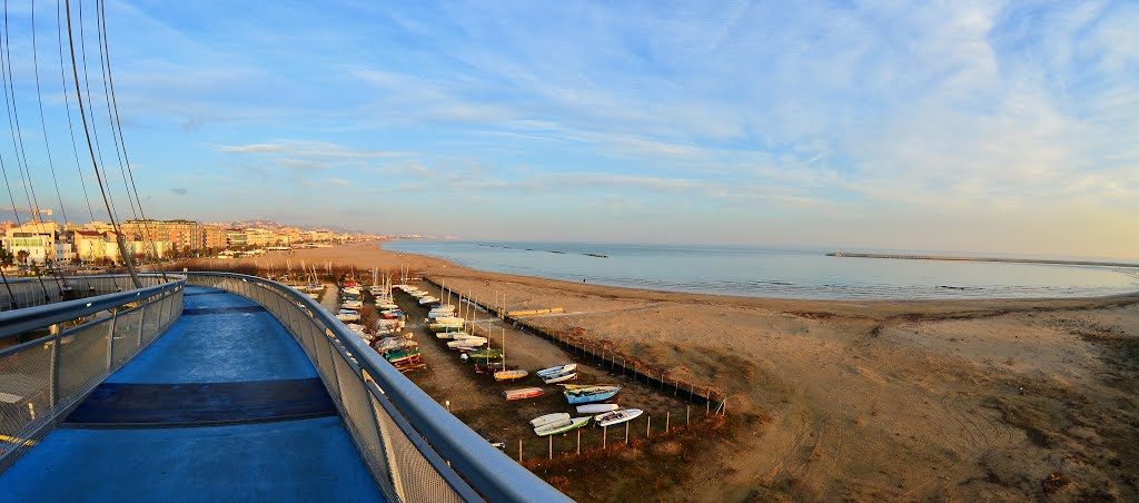 Panoramica, Pescara(PE), Ponte sul mare. by lucanikon71