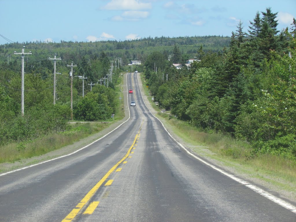 Looking NE on Hwy 217, Digby Neck Peninsula, NS, Canada. 2011-07-01 by deanstucker