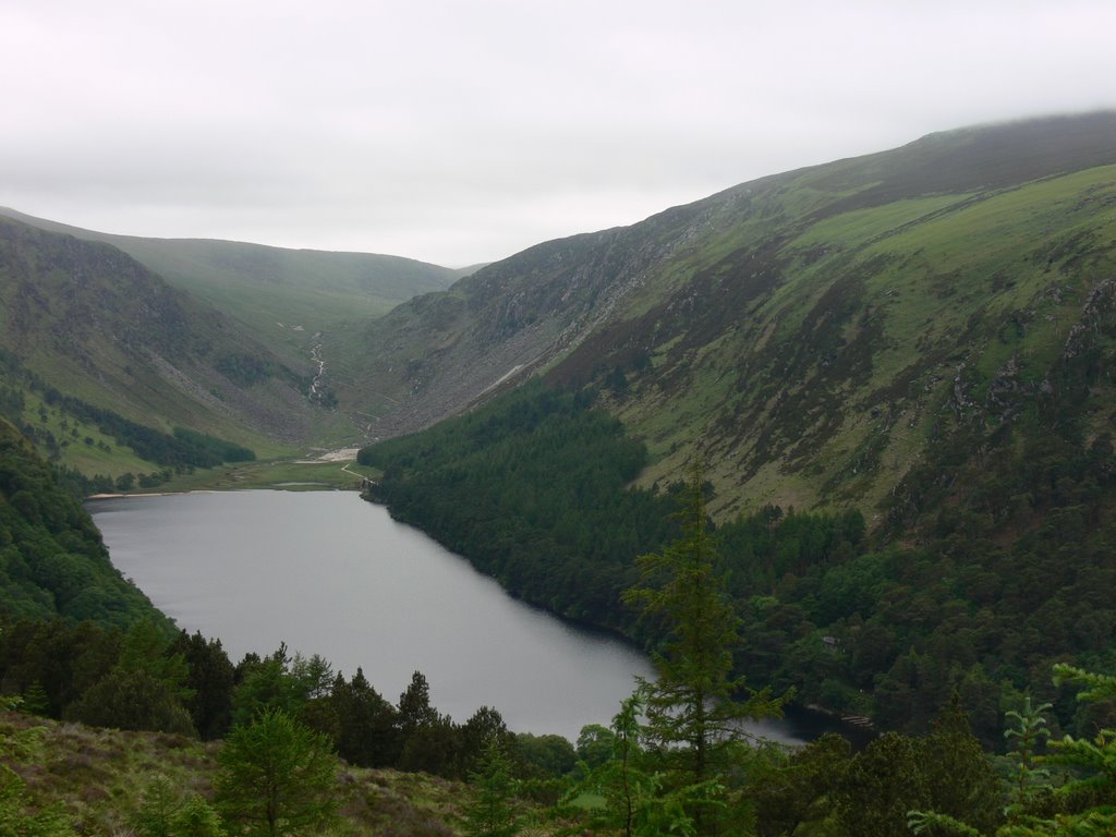 Glendalough Lake from above by Jackie Jeter