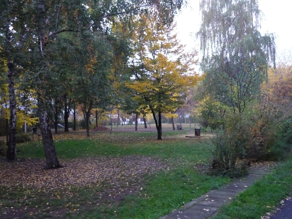 Autumn between block houses 3 by jeger_r