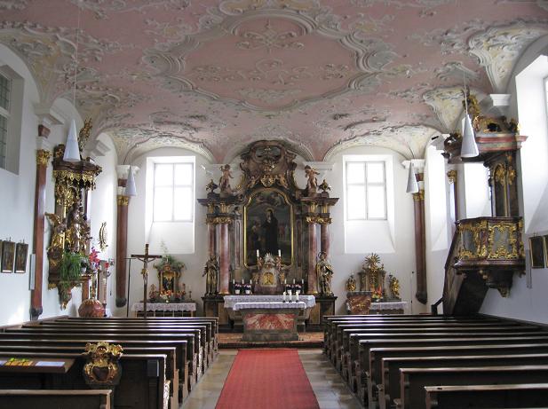 Absberg Katholische Pfarrkirche St. Ottilia in der ehem. Schloßkirche (Innenansicht) by hubi1802