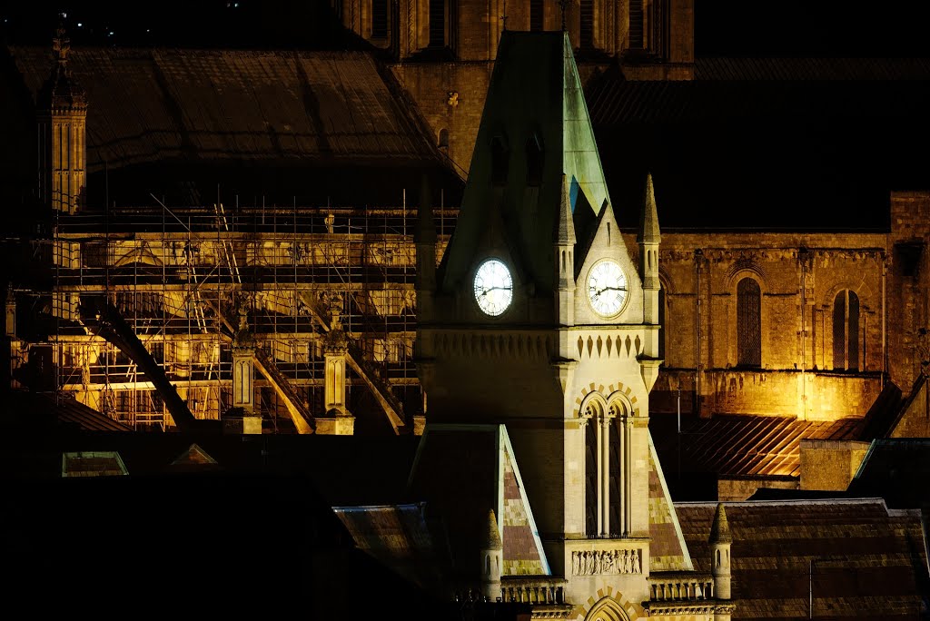 Winchester Guildhall Tower and Winchester Cathedral by xiod_crlx / dmitry gramoteyev