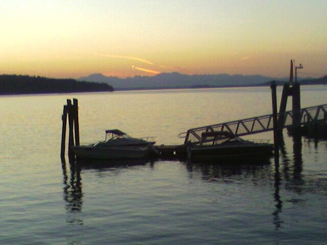 Stelicoom Washington ferry dock by K.Mowrey