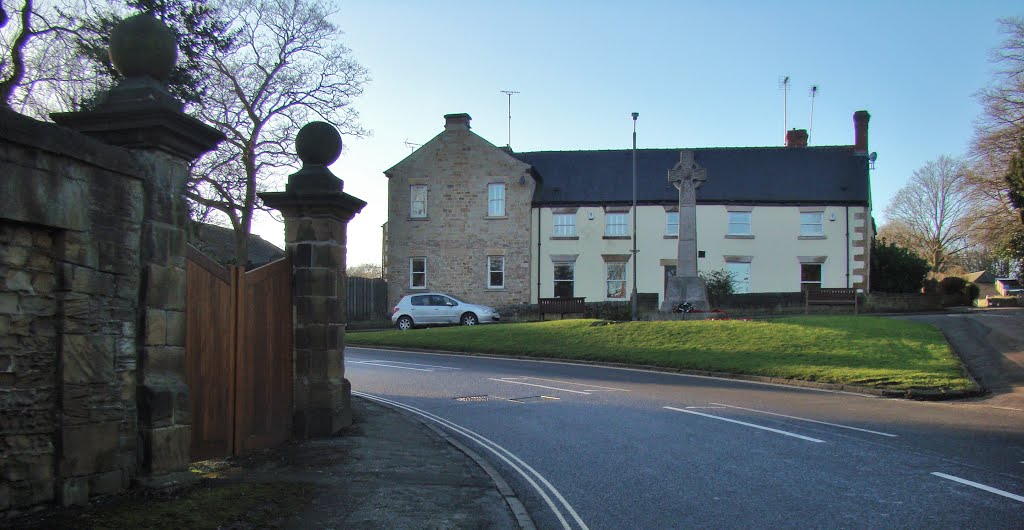 Panorama of Church Street looking towards the war memorial, Eckington S21 by six45ive