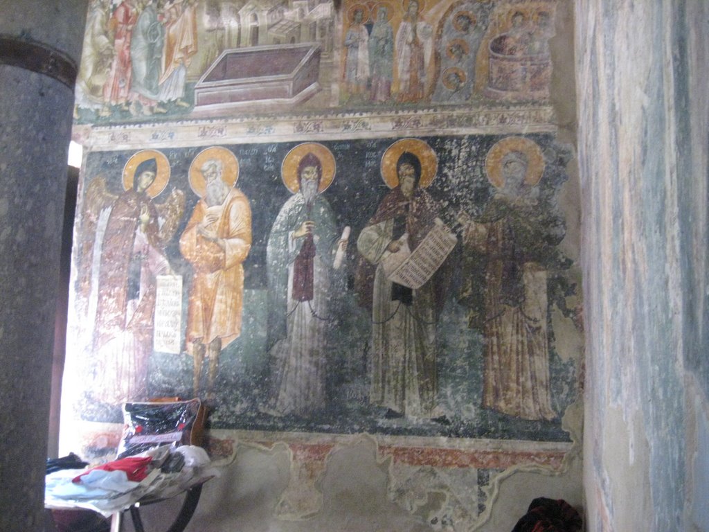 Fresco in Monastery St.George-Staro Nagoričane -FYR Macedonia by Sasa Sofronic