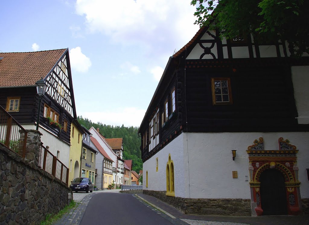 Pfarrhaus von 1650 in der Kirchstraße - Ziegenrück, n.S-O (i) by Herzi♥81