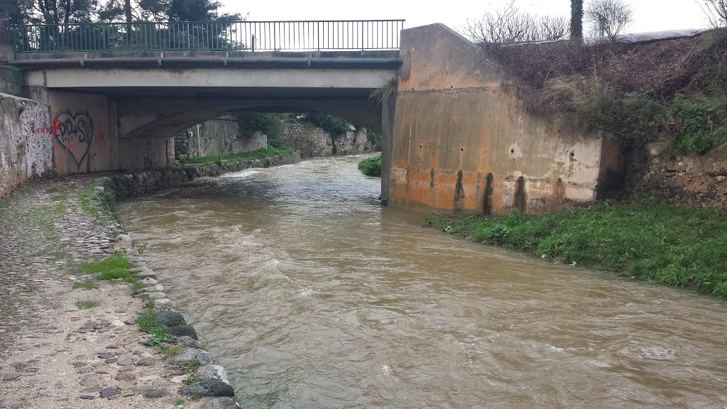 La Reppe gonflée après l'orage, Ollioules, Var by liovar