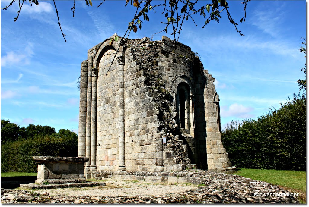 Vestige de l'abbaye Notre-Dame de la Grainetière, France by © cvandermeijden