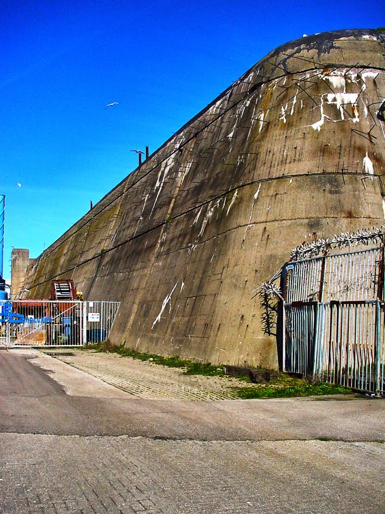 Former Submarine Bunker - IJmuiden - The Netherlands by Roger Grund