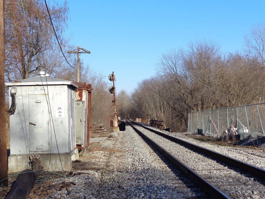 2 separate rail lines once used this trestle over the Little Wabash by Gary Hamilton