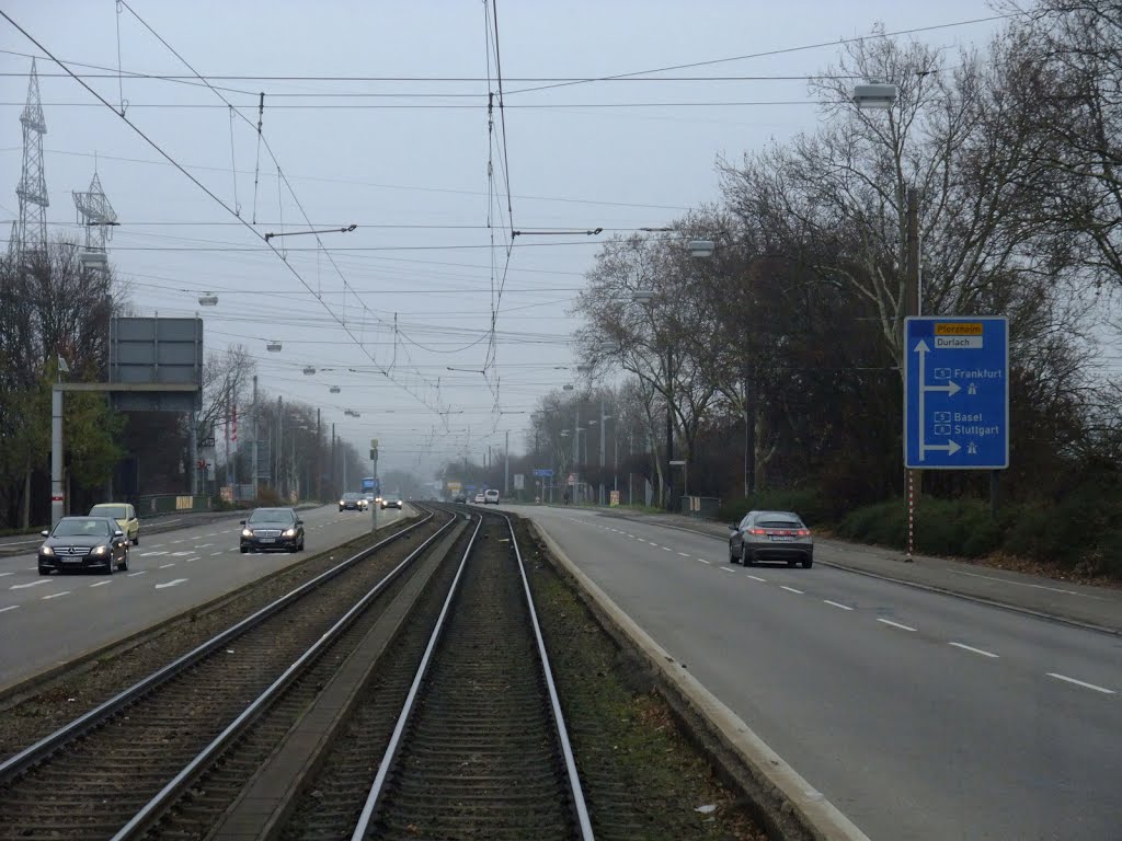 Karlsruhe, auf der Durlacher Allee. 13.12.2013 by RDZfds