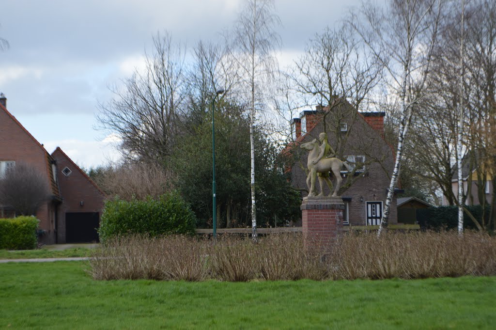 Beeld "meisje met veulen" Hollandse Rading by Moon71