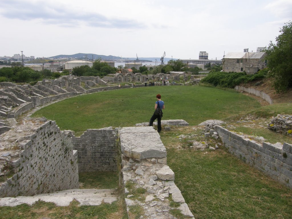 Amphitheatre ,2.century,ancient Salona, Solin by darija t.