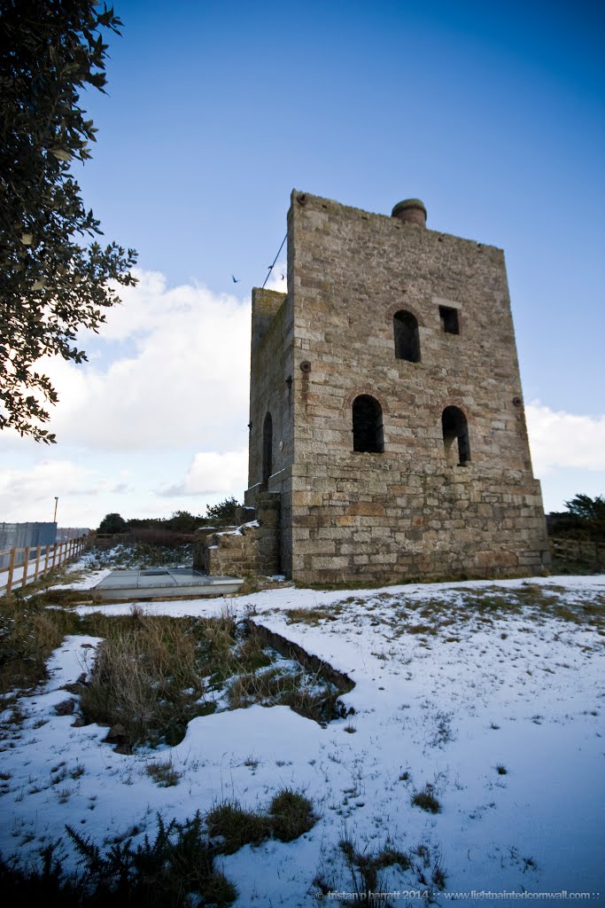 80" Pumping Engine House on Woolf's Shaft, Great Condurrow Mine by Tristan Barratt