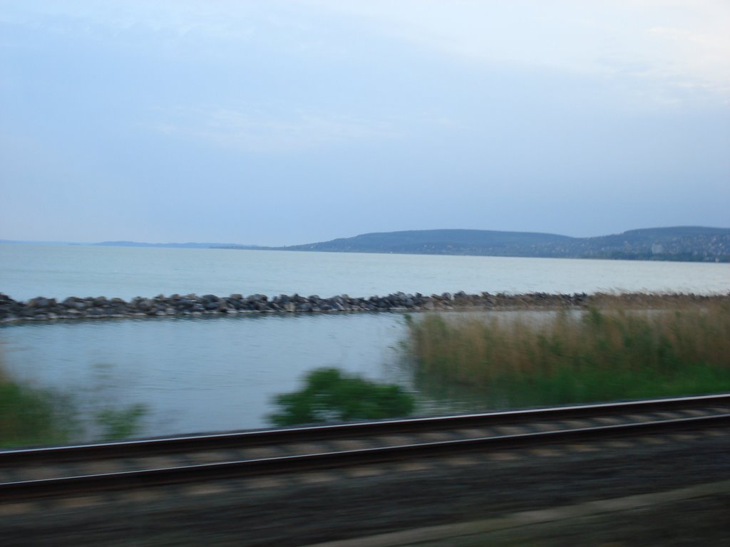 A Balaton a buszból - Lake Balaton from the bus by Ancsa